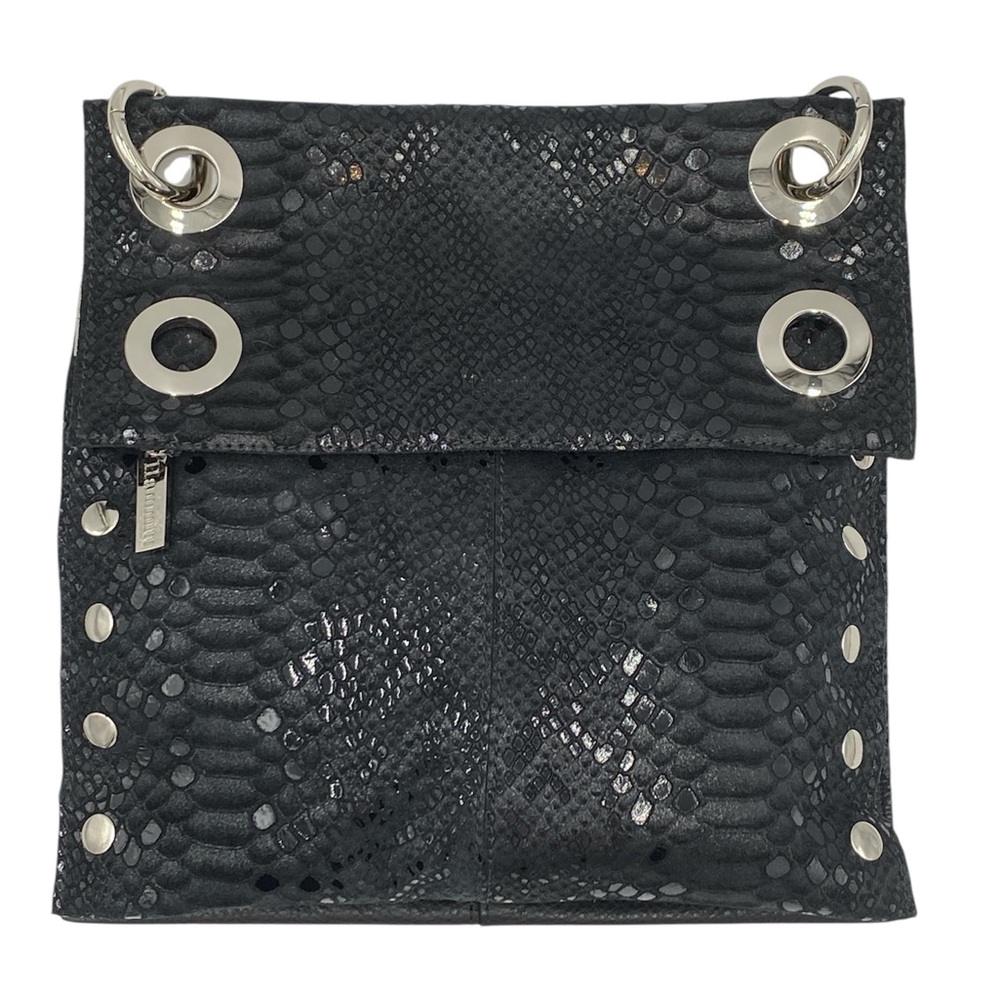 Hammitt Montana Large Reversible Black Leather Crossbody Bag RARE - Picture 2 of 10